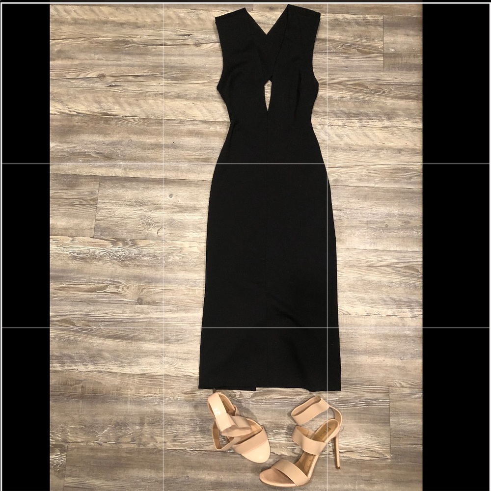 Deep V dress